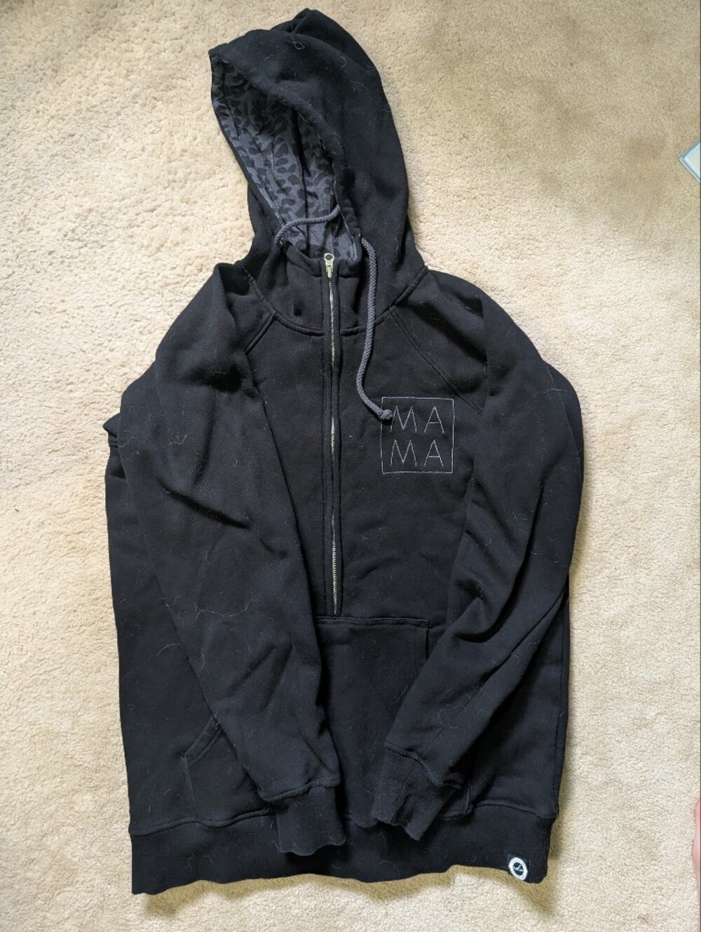 Ash&Co Half Zip Mama Hooded Sweater